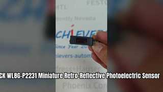 SICK WL8G-P2231 Minyatür Retro-Reflektif Fotoelektrik Sensör