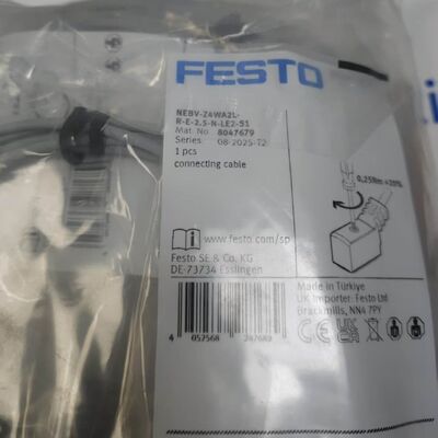Festo NEBV-Z4WA2L-R-E-2 Solenoid Valf Bağlantı Kablosu