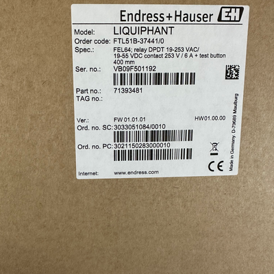 E+H FTL51B-37441/0 Liquiphant FTL51B Genişletilmiş Sonda Vibronic Tuning Fork Level Switch