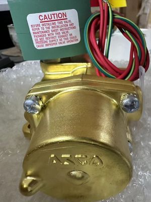 8344G074 110V Emerson ASCO Solenoid Valve 4 Way 1/2 "NPT Tek Solenoid Bakır Vücudu