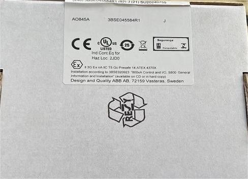 ABB AO845A 3BSE045584R1 Analog Çıktı Fazla veya Tek 4..20ma