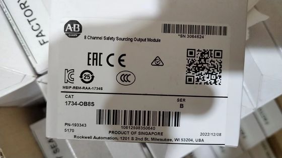 24VDC Allen Bradley 1734-OB8S POINT I/O Güvenlik I/O Modülü Sekiz Akım Kaynağı Çıktı Kanalı