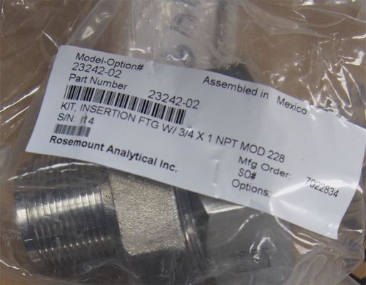 23242-02 Emerson Rosemount PH Sensörleri Montaj Adaptörü 1.5 "Ekleme 1" X 0.75 "
