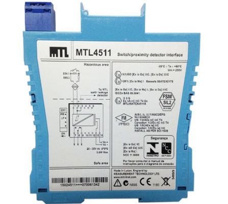 MTL4511 MTL Instruments Switch/Proximity Detector Interface, hat tespiti ile 1 kanal
