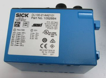 SICK Lazer Uzaklık Sensörü Dx100 DL100-21AA2101 6 basamaklı 5 X 7 Nokta Matris Ekranı, LED'ler