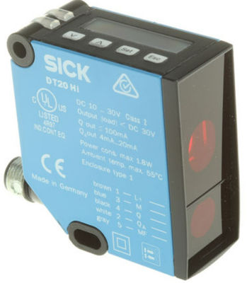 SICK Lazer mesafe sensörleri DT20 Hi DT20-P244B 24.3 mm x 72.4 mm x 54.1 mm