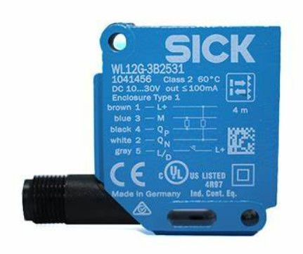 SICK WL12G-3B2531 Endüstriyel Uygulamalar için Dikdörtgen Fotoelektrik Sensör