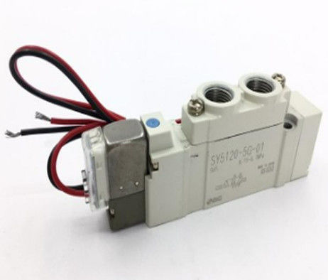 SMC SY5120-5G-01 Valve, Sol, SY5000 SOL/VALVE, RUBBER SEAL 24 VDC nominal voltaj