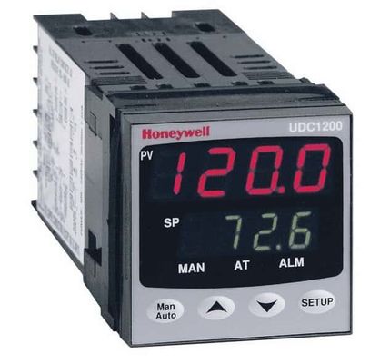 Honeywell DC120L-1-0-0-0-1-0-0-0 Sıcaklık Sınırı Denetleyicisi, Evrensel Giriş, 1/16-DIN, röle Çıktısı