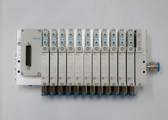 Festo Valve manifold VTUG, multi-pin fiş veya alan otobüsü bağlantısı ile VTUG-14-VRPT-B1T-Q12B-UB-Q6SU-24K+TTSC