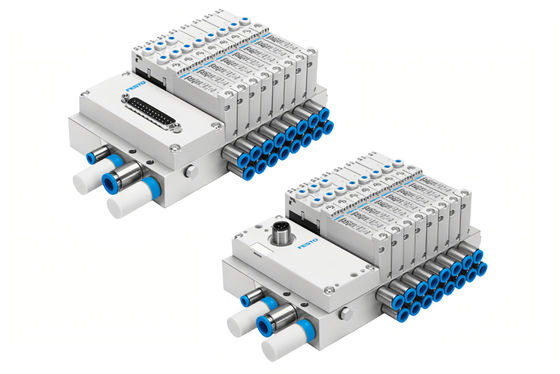 Festo VTUG-10-VRPT-B1T-Q10B-UB-QH6SU-16K+TTSC Çok noktalı fiş veya saha otobüsü bağlantısı olan valf koleksiyon VTUG