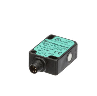 Pepperl Fuchs Ultrasonik Doğrudan Algılama Sensörü UB100-F77-E2-V31 yanıt gecikmesi ≤ 50 ms 10 g kütlesi