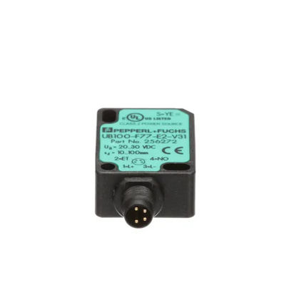 Pepperl Fuchs Ultrasonik Doğrudan Algılama Sensörü UB100-F77-E2-V31 yanıt gecikmesi ≤ 50 ms 10 g kütlesi