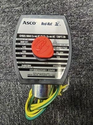 Asco EVMF8316G382V Endüstriyel Uygulamalar için RedHat Düşük Güçlü Solenoid Valfleri