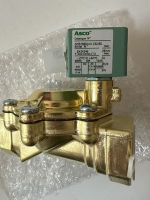 ASCO SCE238D008EMO.24/DC - Bakır gövde, EPDM, G1/2, 2/2 NC, Serisi 238 Solenoid Valfler Pilot İşletilen Pilot İçine Yapılmış