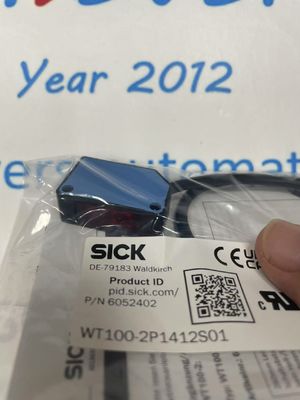 SICK WT100-2P1412S01 Fotoelektrik Sensörler 0 m ile 40 m arasındaki algılama aralığı ve % 2'lik yeniden üretilebilirlik ile doğru algılama