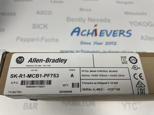 Allen-Bradley SK-R1-MCB1-PF753 yedek parçası ana kontrol panosunun yedek parçasıdır.