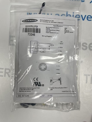 BANNER QS18VP6LLPQ8 serisi çok yönlü fotoelektrik sensörü