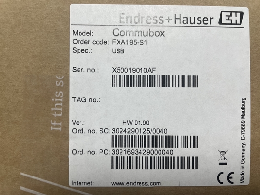 Endress Hauser Commubox FXA195-S1 USB/HART modem