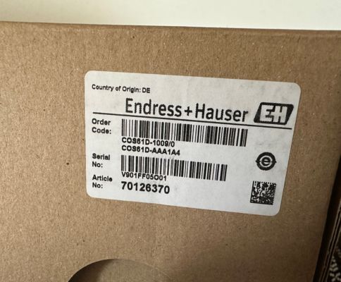 Endress Hauser COS61D-1009/0 Oxymax Memosens Optik Çözümlü Oksijen Sensörü
