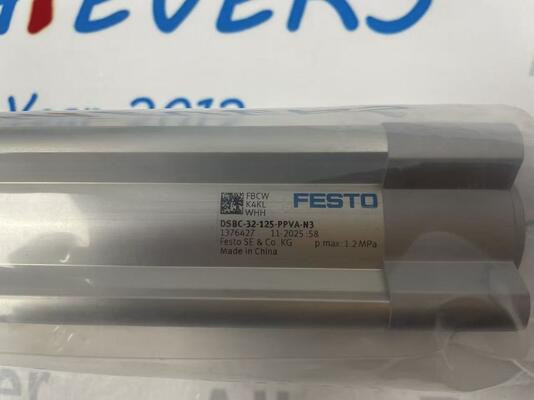 Festo DSBC-32-125-PPV-A-N3 yüksek performanslı ISO standart çift etkili pnömatik silindir