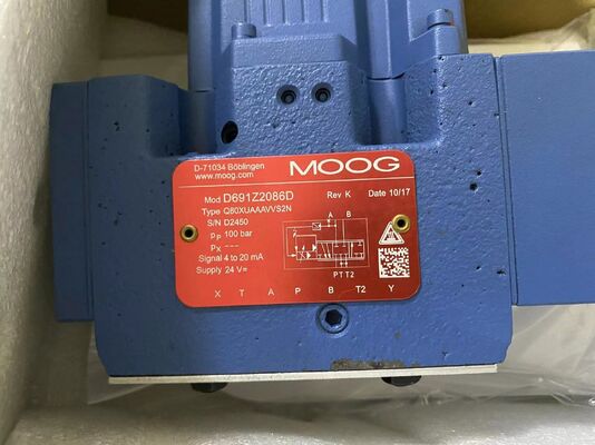 MOOG D691Z2086D Elektro-hidrolik Servo Valf