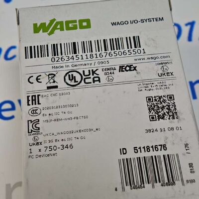 WAGO 750-346 Fieldbus Coupler DeviceNet ECO -- Sanayi I/O Modülü