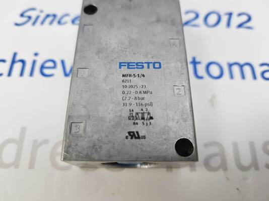 Festo MFH-5-1/4 Pilot Kukla Solenoid Valfi