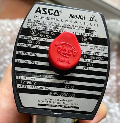EFHB8003G002 NUMATICS Emerson ASCO Solenoid Valve Yüksek Akış Doğrudan Hareketli 4 Yolu