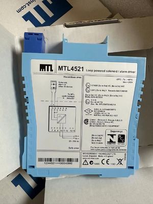 Bükümlü solenoid alarmı sürücü güvenlik yalıtımı MTL4521