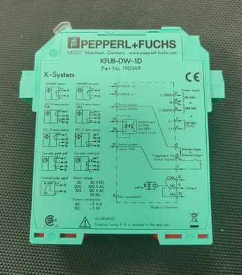 Pepperl + Fuchs Dönüş Hız Monitoru KFU8-DW-1.D ≤ 10 Hz Değişim Frekansı ve 0.3 mm Hedef Boyutu ile