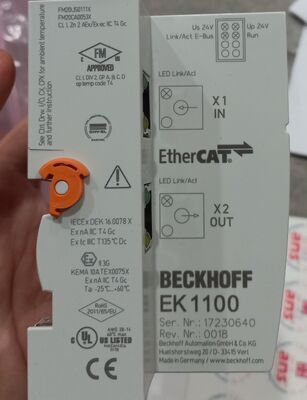 Beckhoff EK1100 EtherCAT Kablosu