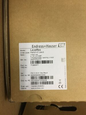 E+H FMP57-2TLM4/0 Levelflex Yönlendirilmiş Dalga Radar Seviye Göndericisi