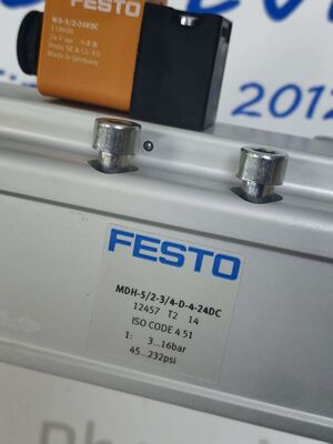 FESTO MDH-52-34-D-4-24DC Solenoid Valf, 24VDC Valf Bobin Montajı